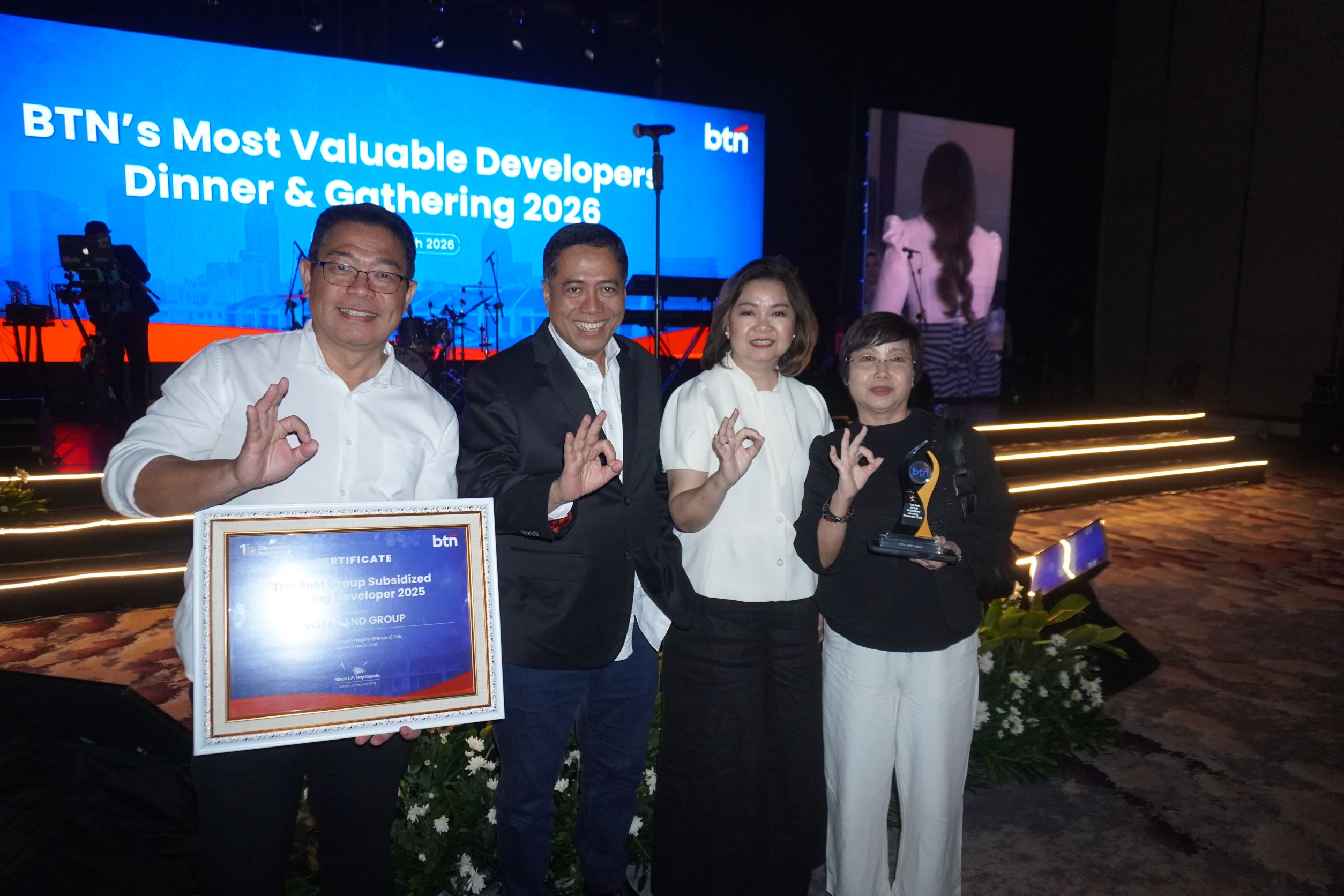 Vista Land Group Developer Perumahan Subsidi Nomor 1 - BTN Award 2025